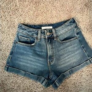 PacSun Blue Jean Shorts with Rolled Hems